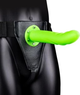 Ouch! - Świecące w ciemności dildo na pasku z wypustkami - 20 cm Ouch! by Shots