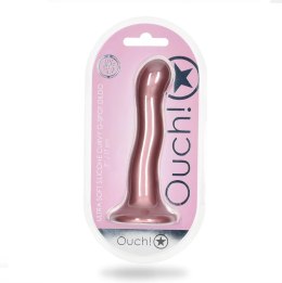Ouch! - Ultra miękkie silikonowe dildo Curvy G-Spot - 17 cm Ouch! by Shots