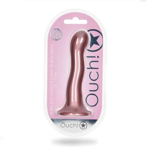 Ouch! - Ultra miękkie silikonowe dildo Curvy G-Spot - 17 cm Ouch! by Shots Ouch! - Ultra miękkie silikonowe dildo Curvy G-Spot - 17 cm Ouch! by Shots