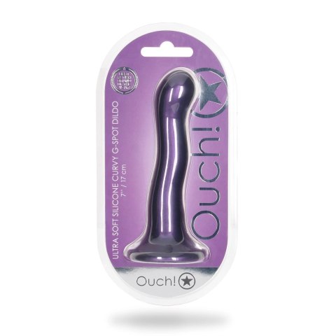 Ouch! - Ultra miękkie silikonowe dildo Curvy G-Spot - 17 cm Ouch! by Shots Ouch! - Ultra miękkie silikonowe dildo Curvy G-Spot - 17 cm Ouch! by Shots