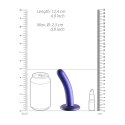 Ouch! - Wąskie silikonowe dildo z przyssawką 12 cm Ouch! by Shots