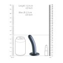 Ouch! - Wąskie silikonowe dildo z przyssawką 12 cm Ouch! by Shots