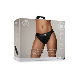 Ouch! - Wibrujące stringi z odpinanymi paskami na pośladki - M/L Ouch! by Shots