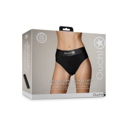 Ouch! - Wibrujące stringi z odpinanymi paskami na pośladki - XS/S Ouch! by Shots