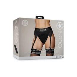 Ouch! - Wibrujące stringi z regulowanymi podwiązkami - XS/S Ouch! by Shots