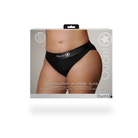 Ouch! - Wibrujący pasek na biodra - XL/XXL Ouch! by Shots Ouch! - Wibrujący pasek na biodra - XL/XXL Ouch! by Shots