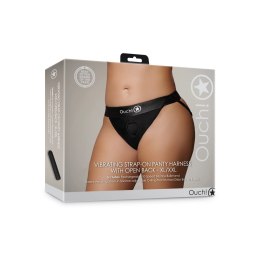 Ouch! - Wibrujący pasek na majtki z otwartym tyłem - XL/XXL Ouch! by Shots