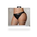 Ouch! - Wibrujący pasek na majtki z otwartym tyłem - XL/XXL Ouch! by Shots