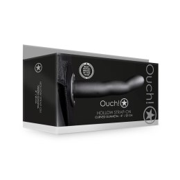 Ouch! - Zakrzywione, wydrążone dildo na pasku - 20 cm Ouch! by Shots