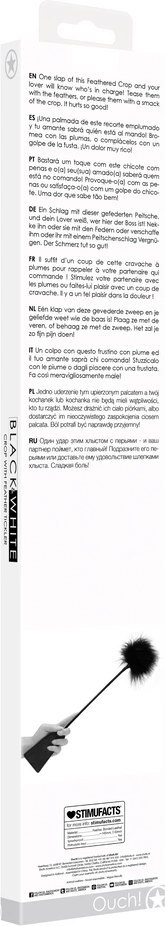 Ouch! - Crop - packa z piórkiem Ouch! by Shots Ouch! - Crop - packa z piórkiem Ouch! by Shots
