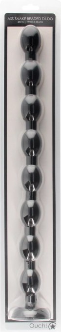 Ouch! - Dildo z koralikami w kształcie węża - 48 cm Ouch! by Shots