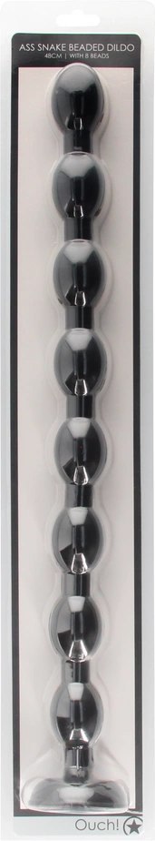 Ouch! - Dildo z koralikami w kształcie węża - 48 cm Ouch! by Shots