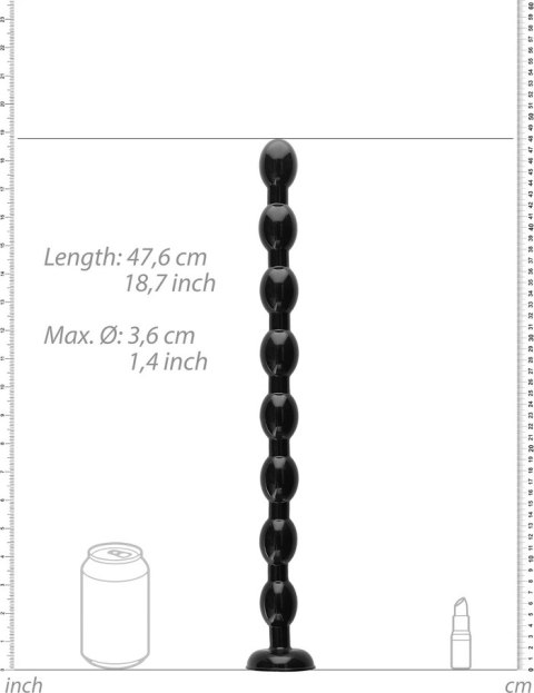 Ouch! - Dildo z koralikami w kształcie węża - 48 cm Ouch! by Shots Ouch! - Dildo z koralikami w kształcie węża - 48 cm Ouch! by Shots