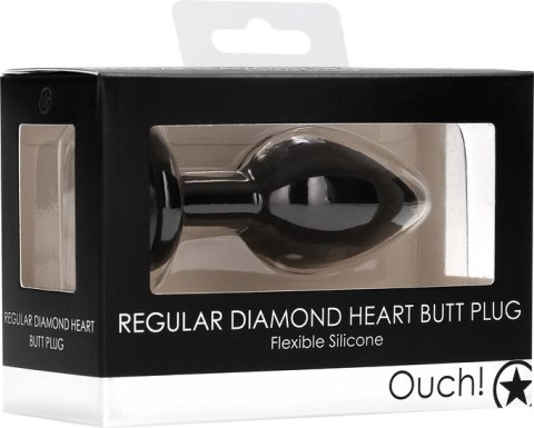 Ouch! - Korek analny z diamentem - standardowy rozmiar Ouch! by Shots Ouch! - Korek analny z diamentem - standardowy rozmiar Ouch! by Shots