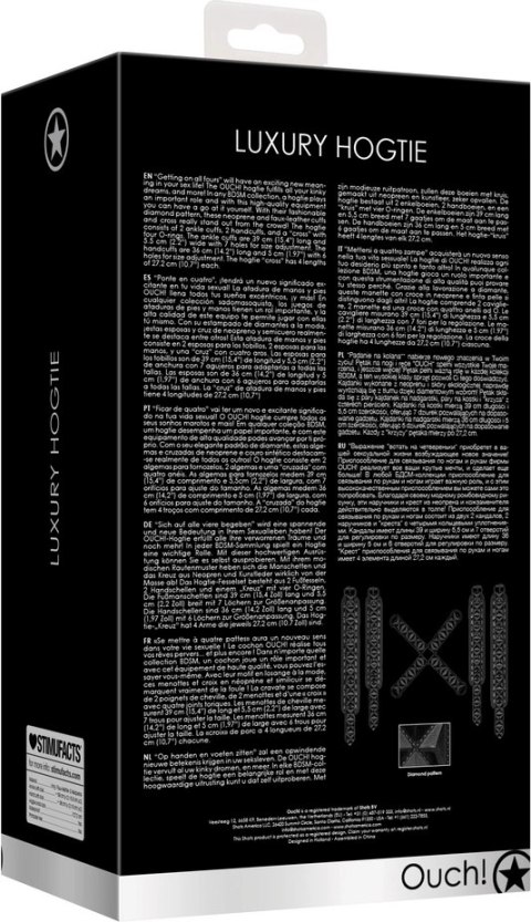 Ouch! - Mankiety na kostki i ręce na uprzęży Ouch! by Shots Ouch! - Mankiety na kostki i ręce na uprzęży Ouch! by Shots