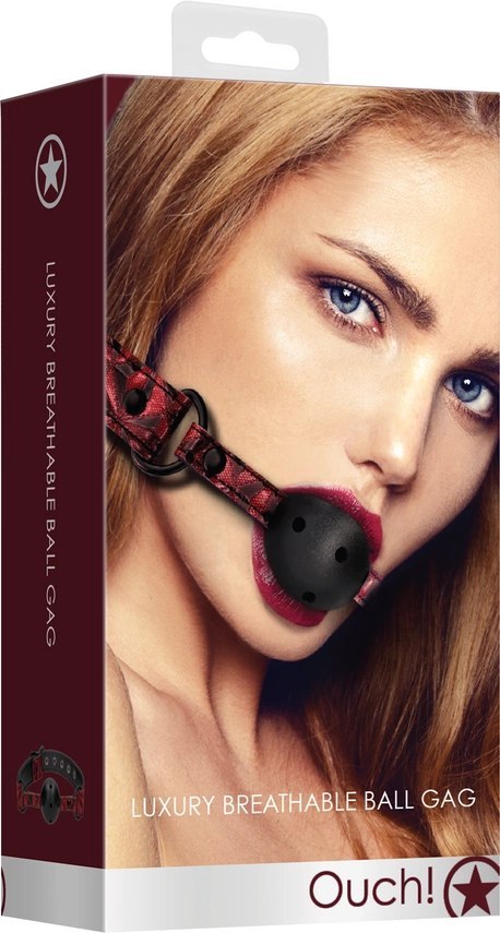 Ouch! - Oddychający knebel kulkowy Ouch! by Shots Ouch! - Oddychający knebel kulkowy Ouch! by Shots