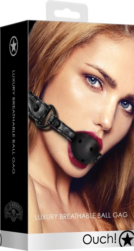 Ouch! - Oddychający knebel kulkowy Ouch! by Shots Ouch! - Oddychający knebel kulkowy Ouch! by Shots