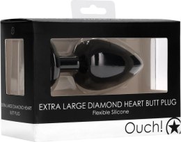 Ouch! - Potężny korek analny z diamentem - bardzo duży Ouch! by Shots