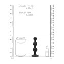 Ouch! - Silikonowy korek analny z koralikami Diamond Ouch! by Shots
