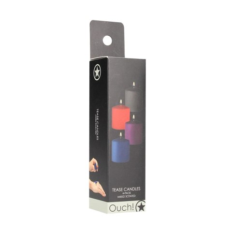Ouch! - Świeczki Tease - Sinful - 4 sztuki Ouch! by Shots Ouch! - Świeczki Tease - Sinful - 4 sztuki Ouch! by Shots