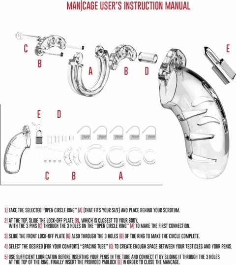 Klatka na penisa 9 cm - Chastity ManCage by Shots Klatka na penisa 9 cm - Chastity ManCage by Shots