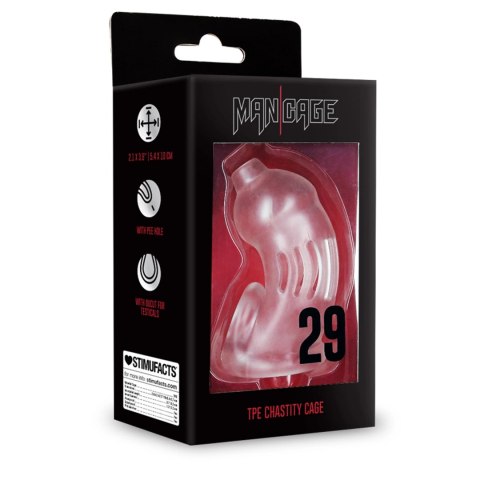 Klatka na penisa - TPE Transparent ManCage by Shots Klatka na penisa - TPE Transparent ManCage by Shots