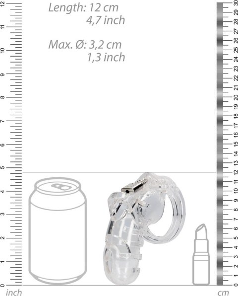 Klatka na penisa transparentna 11,5 cm - Chastity ManCage by Shots Klatka na penisa transparentna 11,5 cm - Chastity ManCage by Shots