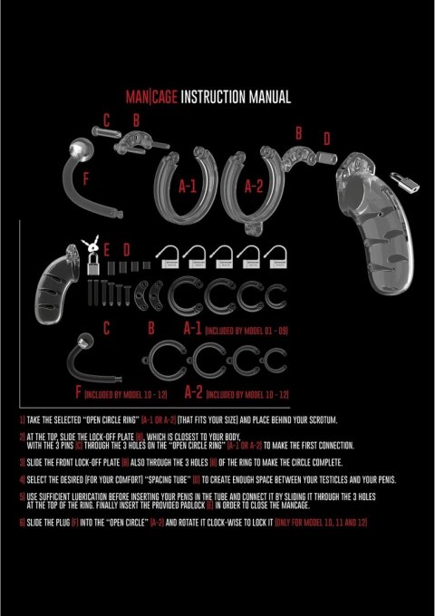 Klatka na penisa z plugiem 11,5 cm - Chastity ManCage by Shots Klatka na penisa z plugiem 11,5 cm - Chastity ManCage by Shots
