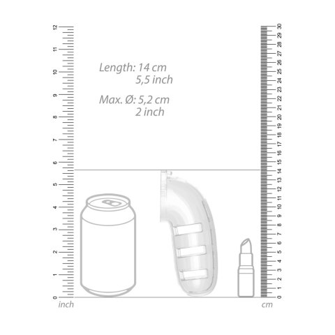Klatka na penisa z plugiem 14 cm - Chastity Cock ManCage by Shots Klatka na penisa z plugiem 14 cm - Chastity Cock ManCage by Shots