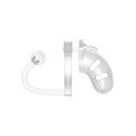 Klatka na penisa z plugiem 9 cm - Chastity ManCage by Shots