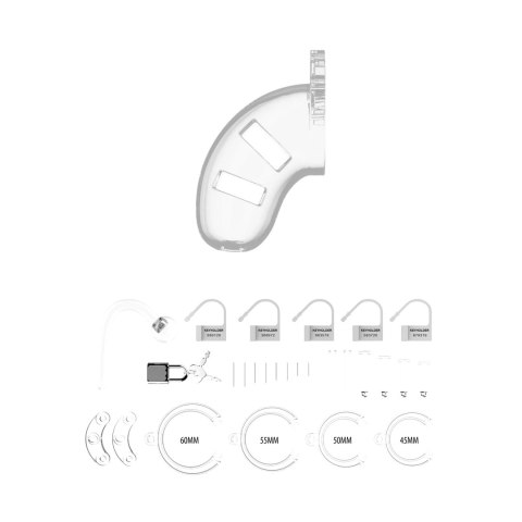 Klatka na penisa z plugiem 9 cm - Chastity ManCage by Shots Klatka na penisa z plugiem 9 cm - Chastity ManCage by Shots