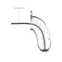 Klatka na penisa z rozszerzaczem cewki 11,5 cm - Chastity Urethral ManCage by Shots
