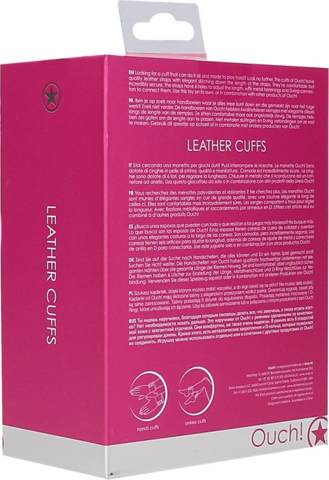 Leather Cuffs Ouch! by Shots Leather Cuffs Ouch! by Shots