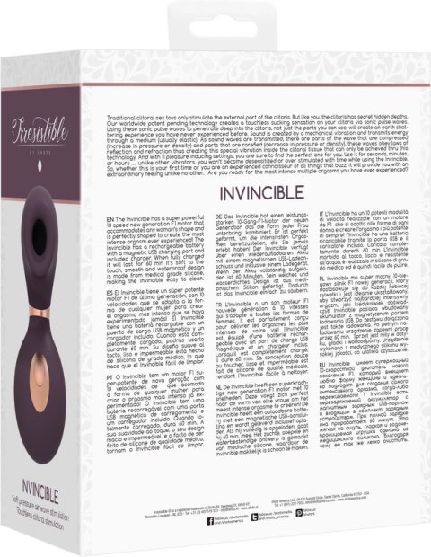 Irresistible by Shots - Pulsujący wibrator Invincible Irresistible by Shots Irresistible by Shots - Pulsujący wibrator Invincible Irresistible by Shots