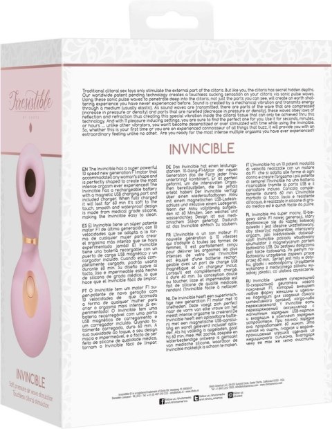 Irresistible by Shots - Pulsujący wibrator Invincible Irresistible by Shots Irresistible by Shots - Pulsujący wibrator Invincible Irresistible by Shots