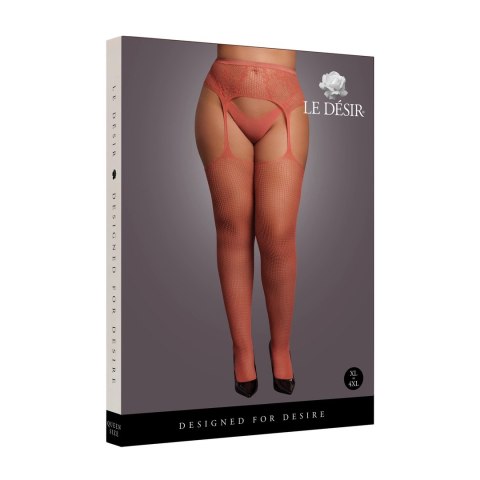Le desir - Klasyczne pończochy z koronki i siateczki Queen Size Le Désir by Shots Le desir - Klasyczne pończochy z koronki i siateczki Queen Size Le Désir by Shots