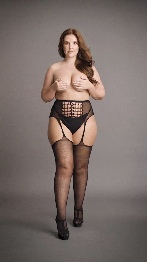 Le desir - Pończochy z tylnym szwem Plus Size Le Désir by Shots Le desir - Pończochy z tylnym szwem Plus Size Le Désir by Shots