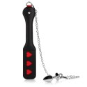 Łopatka z metalowym korkiem analnym Hearts Paddle Ouch! by shots Ouch! by Shots
