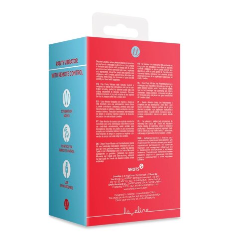 Loveline - Wibrator sterowany zdalnie z pilotem - Brighto Red Loveline by Shots Loveline - Wibrator sterowany zdalnie z pilotem - Brighto Red Loveline by Shots