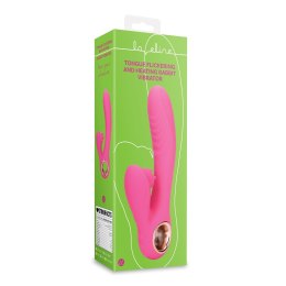 Loveline - Wibrator z funkcją podgrzewania i migotania języka - Exuberant Pink Loveline by Shots