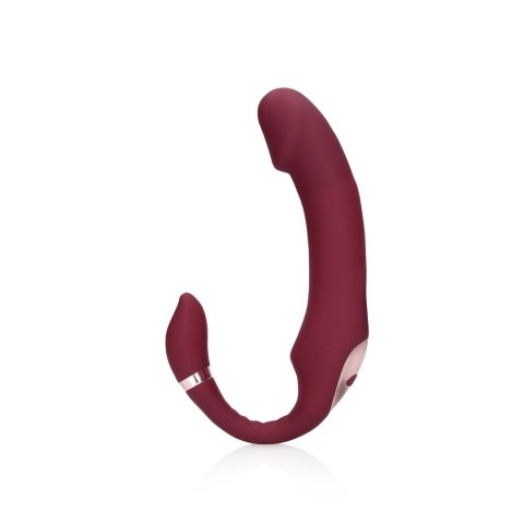 Loveline - Wibrujące, zakrzywione dildo do Strap On - Merlot Grape Loveline by Shots Loveline - Wibrujące, zakrzywione dildo do Strap On - Merlot Grape Loveline by Shots