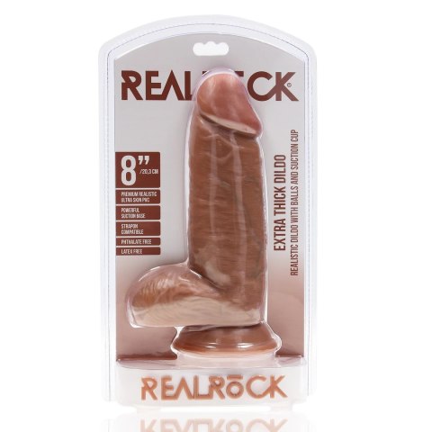 RealRock - Extra cienkie realistyczne dildo z jądrami 20,3cm RealRock by Shots RealRock - Extra cienkie realistyczne dildo z jądrami 20,3cm RealRock by Shots