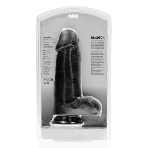 RealRock - Extra cienkie realistyczne dildo z jądrami 25,4 cm RealRock by Shots RealRock - Extra cienkie realistyczne dildo z jądrami 25,4 cm RealRock by Shots