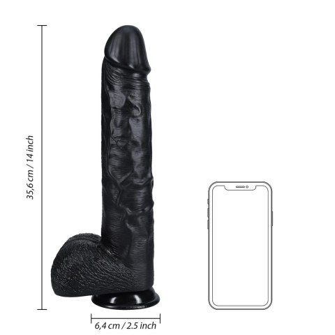 RealRock - Extra duże realistyczne dildo z jądrami 35,5 cm RealRock by Shots RealRock - Extra duże realistyczne dildo z jądrami 35,5 cm RealRock by Shots
