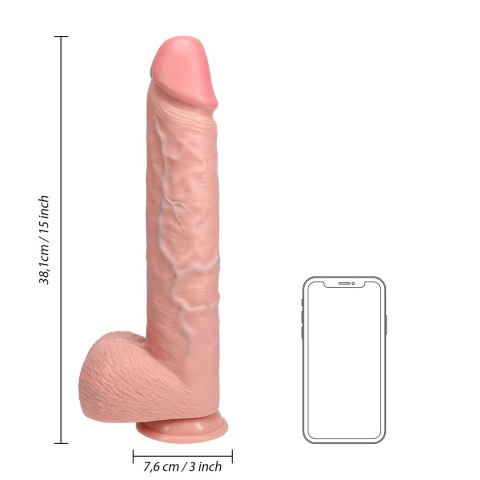 RealRock - Extra duże realistyczne dildo z jądrami 38 cm RealRock by Shots RealRock - Extra duże realistyczne dildo z jądrami 38 cm RealRock by Shots