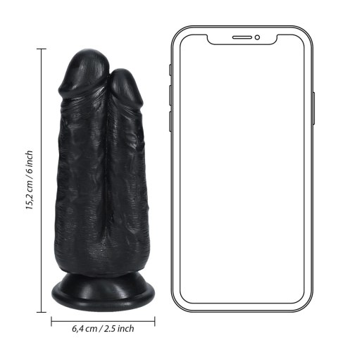 RealRock - Podwójne dildo 15,2 cm RealRock by Shots RealRock - Podwójne dildo 15,2 cm RealRock by Shots