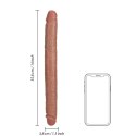 RealRock - Realistyczne dildo - dwustronne 35,6 cm RealRock by Shots