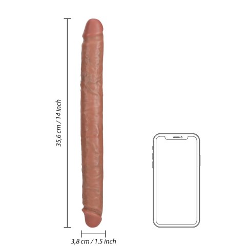 RealRock - Realistyczne dildo - dwustronne 35,6 cm RealRock by Shots RealRock - Realistyczne dildo - dwustronne 35,6 cm RealRock by Shots