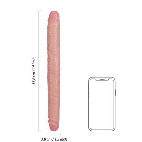 RealRock - Realistyczne dildo - dwustronne 35,6 cm RealRock by Shots RealRock - Realistyczne dildo - dwustronne 35,6 cm RealRock by Shots