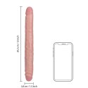 RealRock - Realistyczne dildo - dwustronne 35,6 cm RealRock by Shots